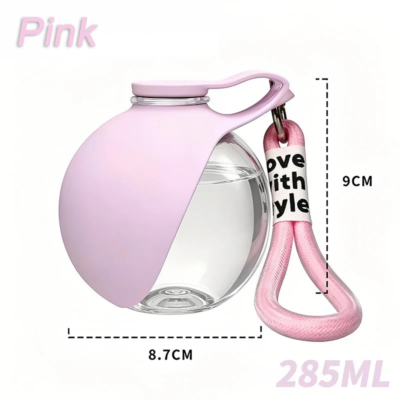 2-in-1 Hunde-Wasserflasche mit Napf – 285ml Reise-Trinkflasche für Hunde